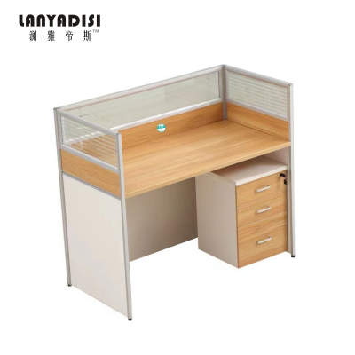 澜雅帝斯简约屏风办公桌1200*600*1100mm张