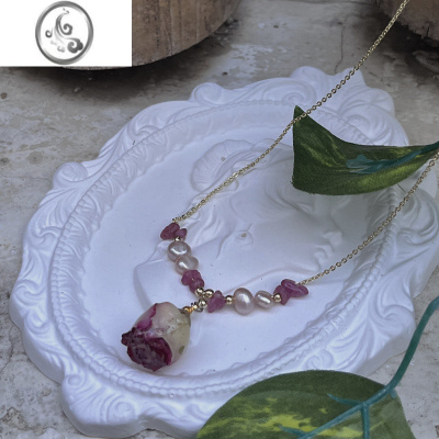 JiMi水手原创手作珍珠真花手链项链 淡水珍珠项链 夏日礼物