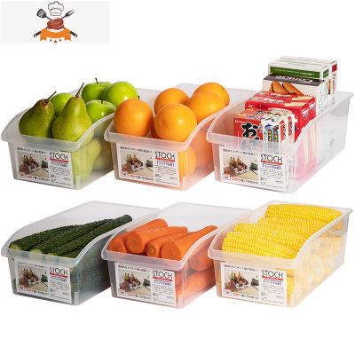 厨房冰箱收纳盒器冷冻饺子鸡蛋保鲜储物盒抽屉式整理盒食品盒子 敬平 敞口款6只厨房收纳盒