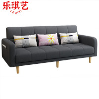 乐琪艺 折叠沙发床 210*72*37cm(棉麻)深灰 张