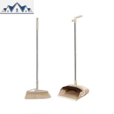 防风扫把簸箕套装梳齿旋转扫帚畚箕组合家用360旋转扫地简约可挂 三维工匠