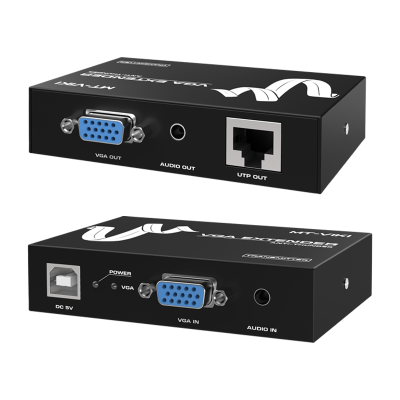 迈拓维矩MT-100T 网线转vga延长器100米网口rj45网络延伸传输信号放大器延长线