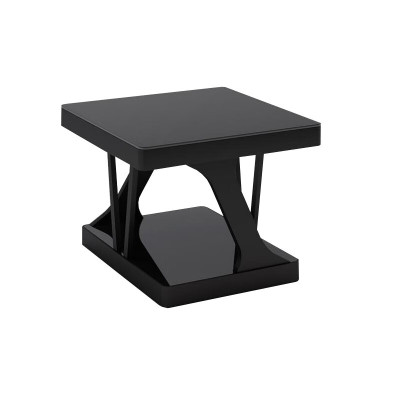 戴劲 茶几客厅双层长几短几小户型边桌沙发边几喝茶桌子 C款短几