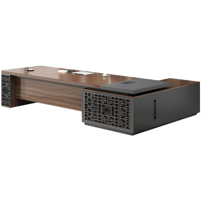 慧采云 办公家具现代简约老板桌大班台总裁桌经理桌主管桌办公桌电脑桌写字台2.4m