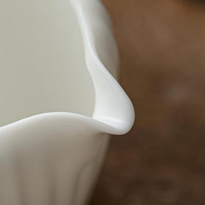 家柏饰(CORATED)羊脂玉公道杯单个功夫分茶器家用办公茶海茶水分离贪心杯陶瓷