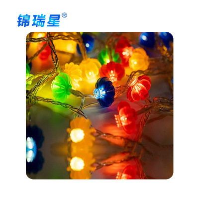 锦瑞星装饰彩灯红灯笼灯串加密插电款50m/个