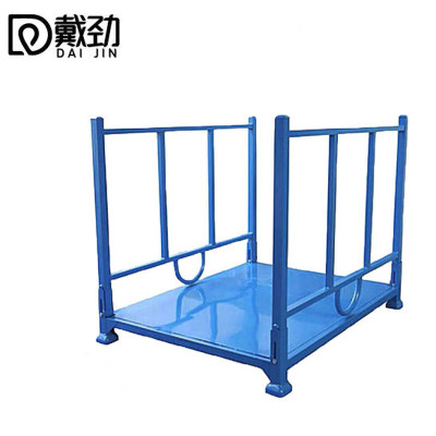 戴劲仓库插管堆垛架巧固架堆叠冷库货架高架码垛架布料架折叠款加底板1000*1200*1000mm
