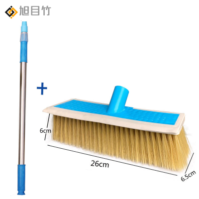 旭目竹 伸缩杆长柄刷子 2.1米钢杆+塑料板刷头 个