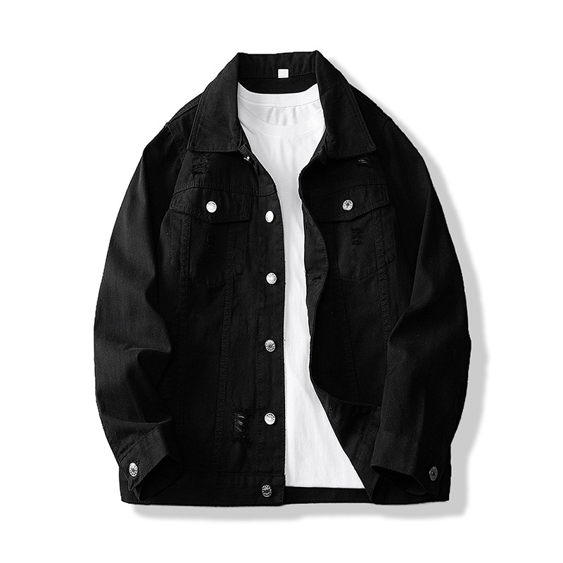 |牛仔外套男装 秋季经典百搭街头潮流大货牛仔夹克男