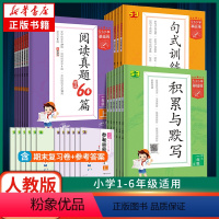 [3本套]默写+阅读+句式 一年级下 [正版]2024春 53小学基础练人教版 一二三年级积累与默写上下册句式训练大全阅