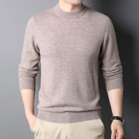 男装羊绒衫男秋冬新款绵羊毛半高领套头山羊绒男士针织衫_337