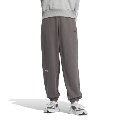 adidas/阿迪达斯女子运动卫裤针织保暖束脚跑步休闲长裤 IM8853 C