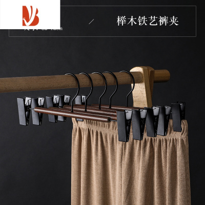 三维工匠实木铁艺宽肩大衣架衣撑子轻奢衣柜家用防滑西服晾衣挂加厚大