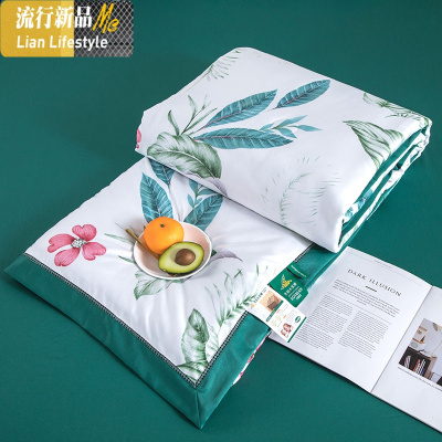 富安那水洗天丝大豆纤维夏被空调被单双人冰丝夏凉被夏季薄被子 三维工匠