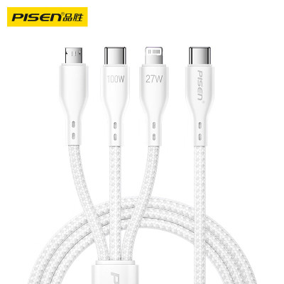 品胜-Type-C数据线三合一充电线PD100W快充27W一拖三 AP29-1500