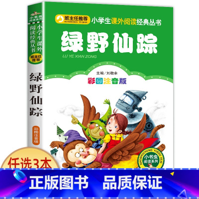 绿野仙踪 [正版]宝葫芦的秘密二三年级必读 注音版带拼音 小学一年级阅读课外书上册下册下学期 张天翼原著完整版宝芦葫 小