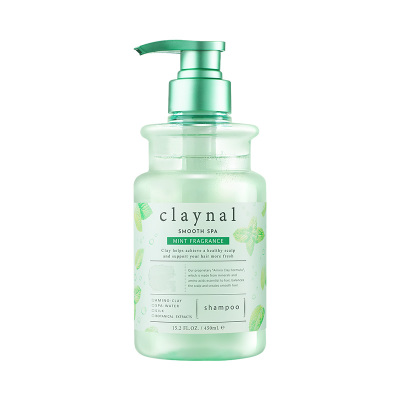 日本进口claynal蓬派氨基酸无硅油持久蓬松控油韧发去屑男女洗发水薄荷洗发水450ml