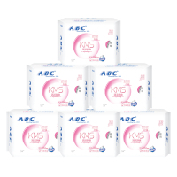 ABC夜用卫生巾 纤薄棉柔280mm*8片*6包 (k12)