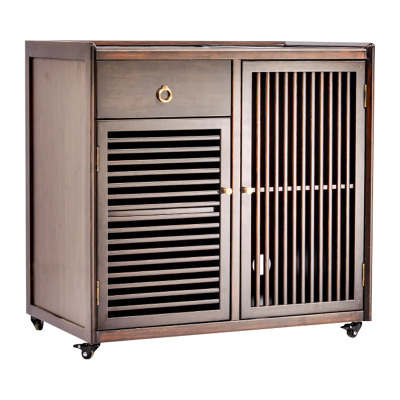 MULTIPOTENT可移动茶车茶桌小茶台方华茶水柜(中)(不含电器)祥-福系列