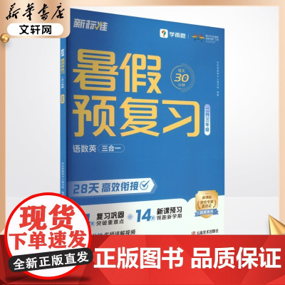 新标准 暑假预复习 二升三年级 学而思教研中心编写组 编 小学教辅文教 正版图书籍 云南美术出版社