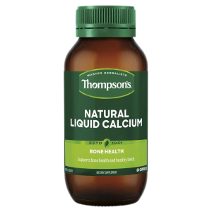 汤普森 Thompson's 液体钙+维生素D软胶囊 60粒 1瓶装 青少年成人孕妇老人钙片新西兰进口