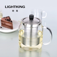 KAMJOVE/金灶 明尊 S系列 飘逸杯 茶道杯 泡茶壶 耐热高硼硅玻璃茶具 304食品接触用不锈钢内胆 过滤花茶壶