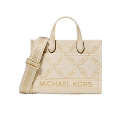 迈克·科尔斯(MICHAEL KORS)小号提花托特包女简约挺括手提肩背菱