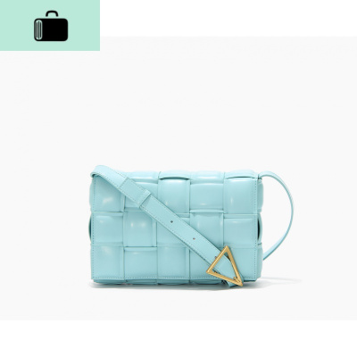 2020夏季新款BV编织包格子包斜跨包女包高级感时尚韩版百搭insNEW LAKE女斜挎包