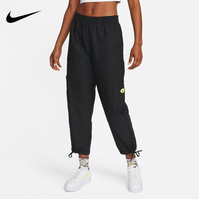 Nike/耐克长裤运动休闲舒适透气针织女裤DM6570-010 D