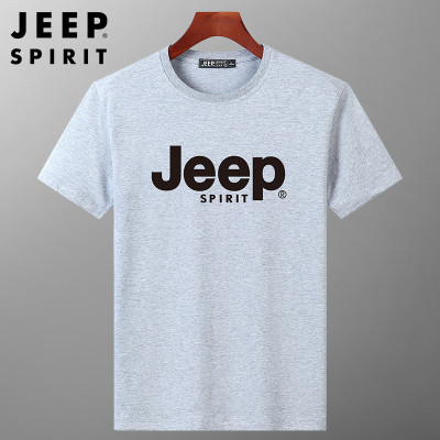 JEEP SPIRIT男士短袖T恤夏季新款半袖男韩版潮流纯棉潮
