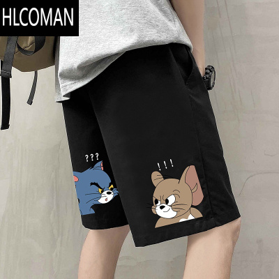 HLCOMAN短裤男夏季ins潮流休闲五分宽松薄款大裤衩情侣冰丝速干运动裤子