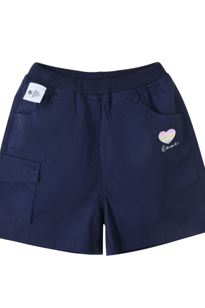 [1件3折]铅笔俱乐部童装女童短裤2025夏装新款儿童休闲裤子宝宝五分裤薄款