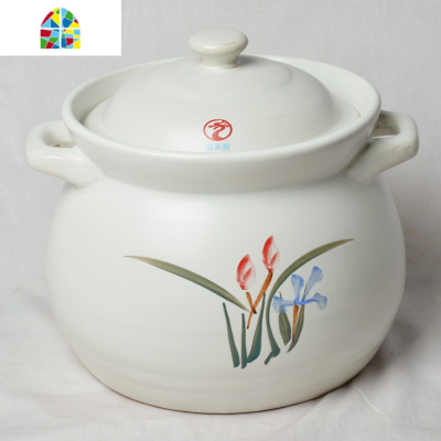 封后[天天]养生汤煲砂锅炖锅陶瓷炖煲沙锅砂锅煲汤明火可高温 FENGHO 2.7L兰花送隔热垫(2-3人用)新疆西藏