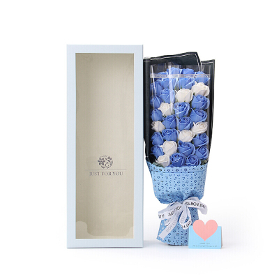 林檎感恩节生日女生送女友情人节送女朋友闺蜜浪漫创意实用表白鲜花香皂玫瑰花礼盒结婚纪念日送老婆送女朋友老婆生日礼物送女朋友