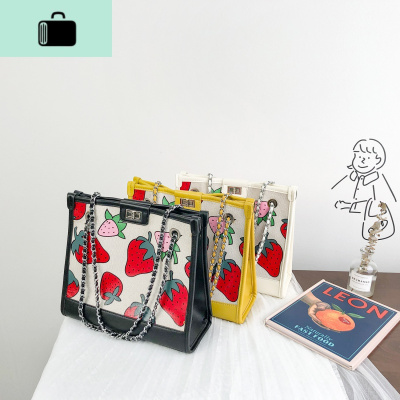 夏季大容量包包女2020新款潮流行时尚莓托特包少女链条单肩大包NEW LAKE女士单肩包