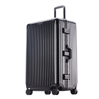 匹牧 PM-LGX-005 铝框拉杆箱 加厚运动款 黑色24寸 单位:个