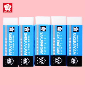 樱花(SAKURA)日本橡皮擦学生考试美术绘图文具学习用品橡皮 XRFW40 5块套装