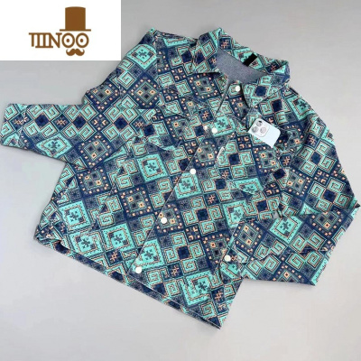 YANXU网红腰果花长袖男款休闲潮牌夹克重工设计感复古翻领牛仔外套