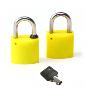 中电鼎润 ZD-20H 20mm*20mm 单通开塑钢挂锁 (计价单位:个)黄色