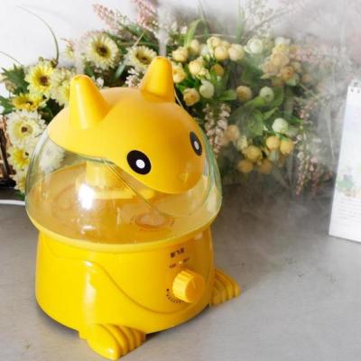 加湿器家用时光旧巷 卧室办公室室内小型桌面创意卡通孕妇可爱动物 黄色