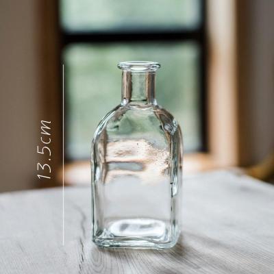 家柏饰(CORATED)小型玻璃器皿小花瓶花器 透明干花插花小号水培客厅装饰摆件 C经典细口瓶