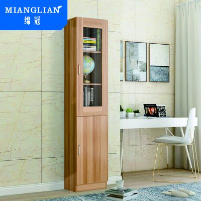 绵冠MIANGUNA木质文件柜简约现代玻璃书柜书架自由组合文件柜办公书柜储物柜收纳柜书橱