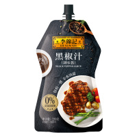 李锦记黑椒汁230g*2 挤挤装 0添加防腐剂 胡椒牛排意面酱黑椒酱