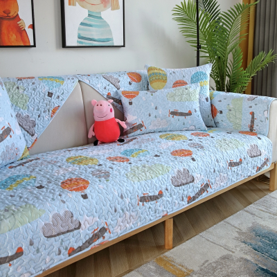 家柏饰(CORATED)布艺沙发垫防滑四季通用简约现代棉厚坐垫全包套罩巾盖北欧