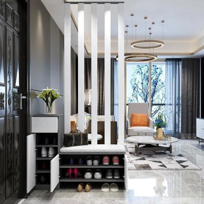 森美人进鞋柜玄关柜一体客厅屏风简约现代隔断置物架 柜厅装饰玄关