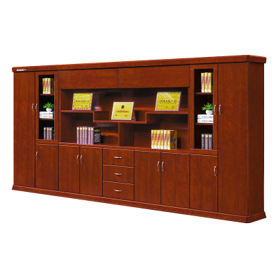 臻远ZY051415木质文件柜展示柜油漆贴木皮资料柜书柜 组合柜