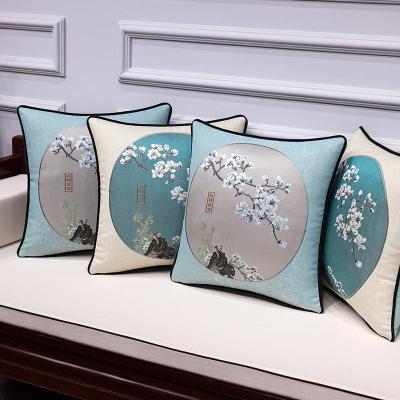 美帮汇中式沙发抱枕靠垫客厅靠枕1211新中式中国风禅意床头方形大靠背