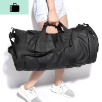 旅行包男手提运动健身包篮球训练包双肩背包大容量单肩斜挎行李袋NEW LAKE 黑色 大男士手提包