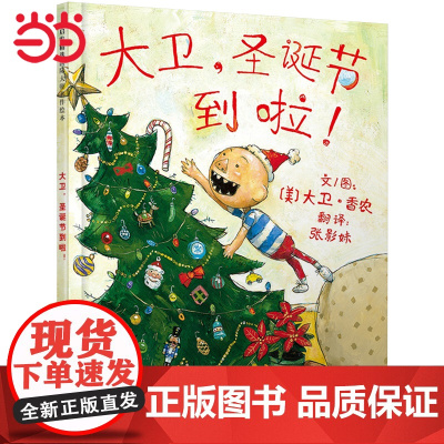 大卫圣诞节到了啦 老师 周洲 凯迪克奖大卫不可以儿童行为习惯启蒙绘本情绪管理0-3-6-8岁阅读宝宝情商早教图画书