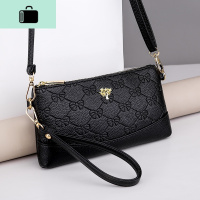 夏天小包包2020新款时尚压花软皮中年婆婆手挽妈妈包单肩斜挎女包NEW LAKE女斜挎包